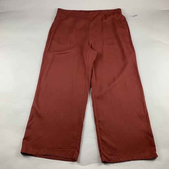 Old Navy Cherry Birch Challis Wide Leg Playa Pant 2X New - Picture 1 of 6